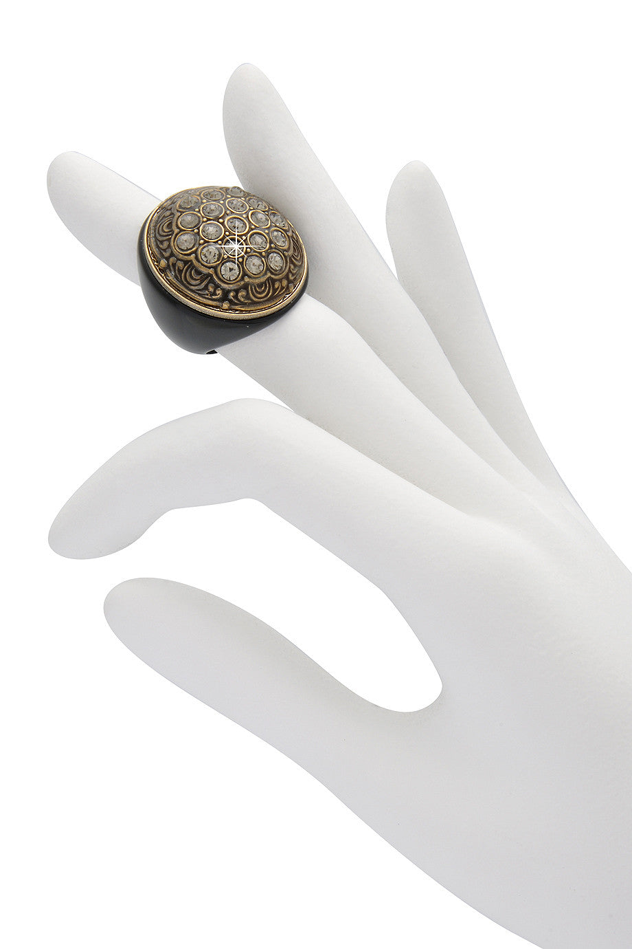 Μπρονζέ Δαχτυλίδι με Κρύσταλλα - Ringseclectic | Κοσμήματα