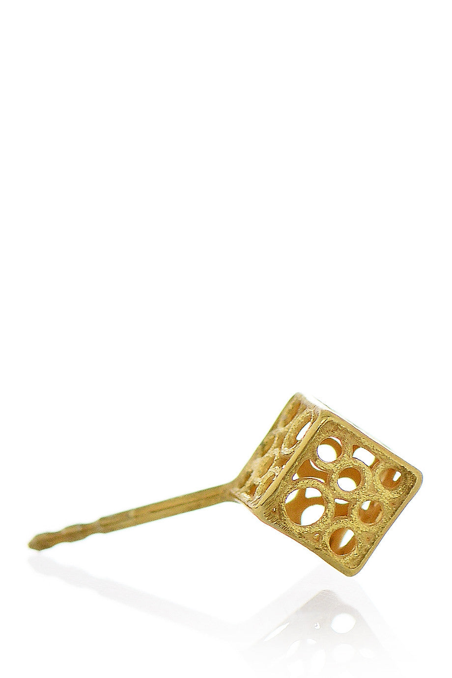 Χρυσά 14Κ Xειροποίητα Τρισδιάστατα Σκουλαρίκια - Sarina | Κοσμήματα