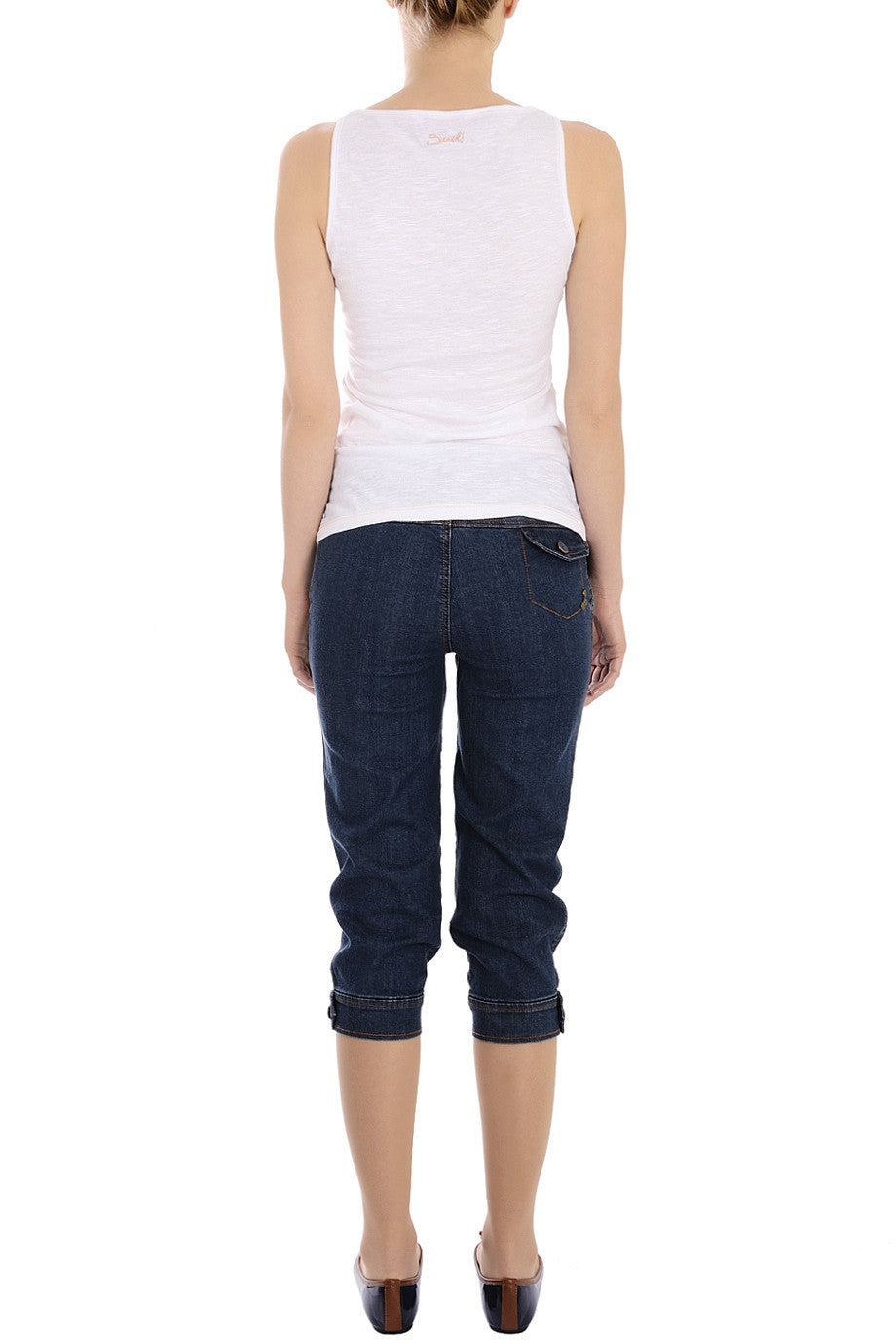 Λευκό Τοπ με Σχέδιο | Γυναικεία Ρούχα