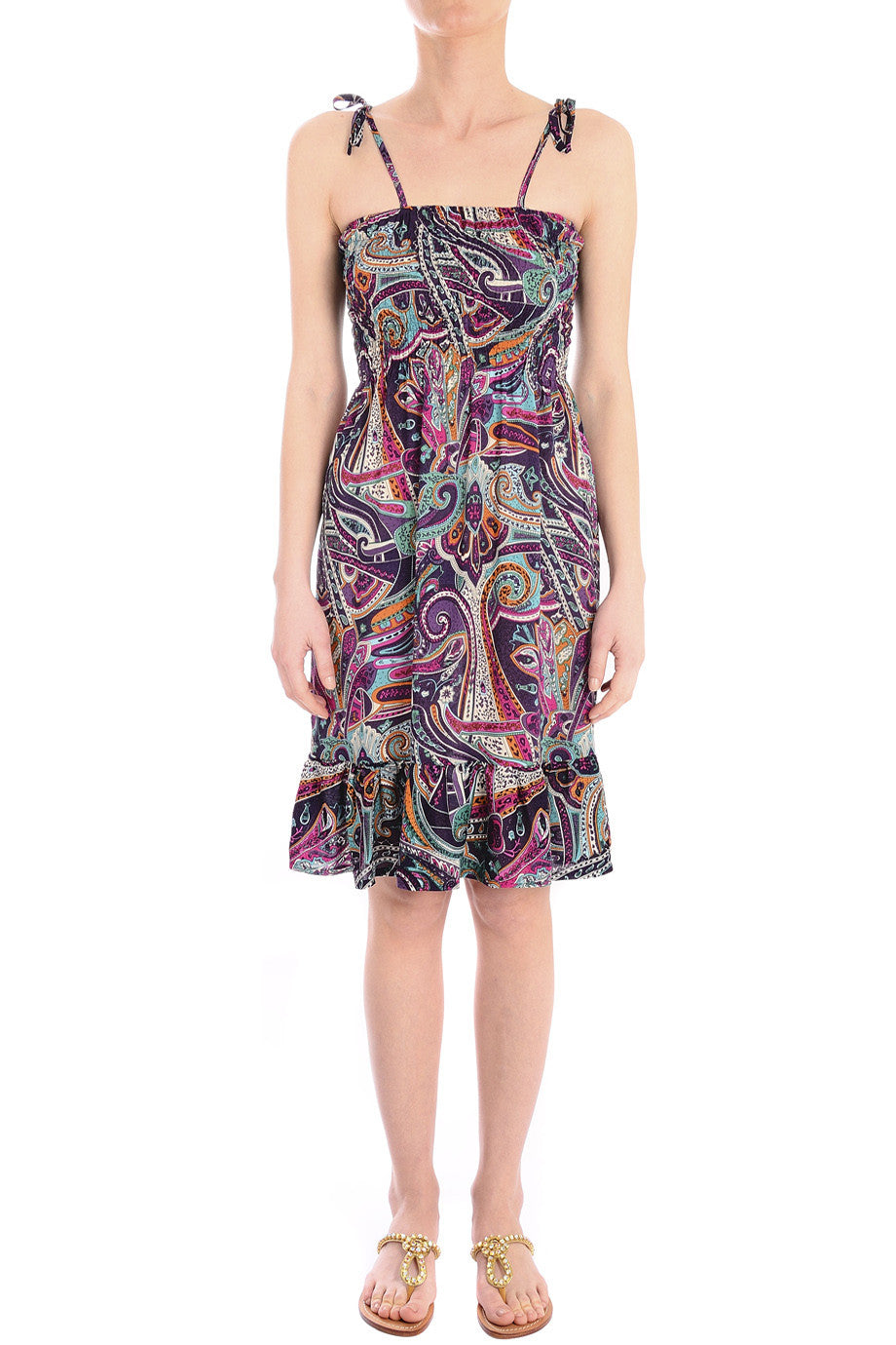 Μοβ Φόρεμα με Σχέδιο | Φορέματα - Smash!