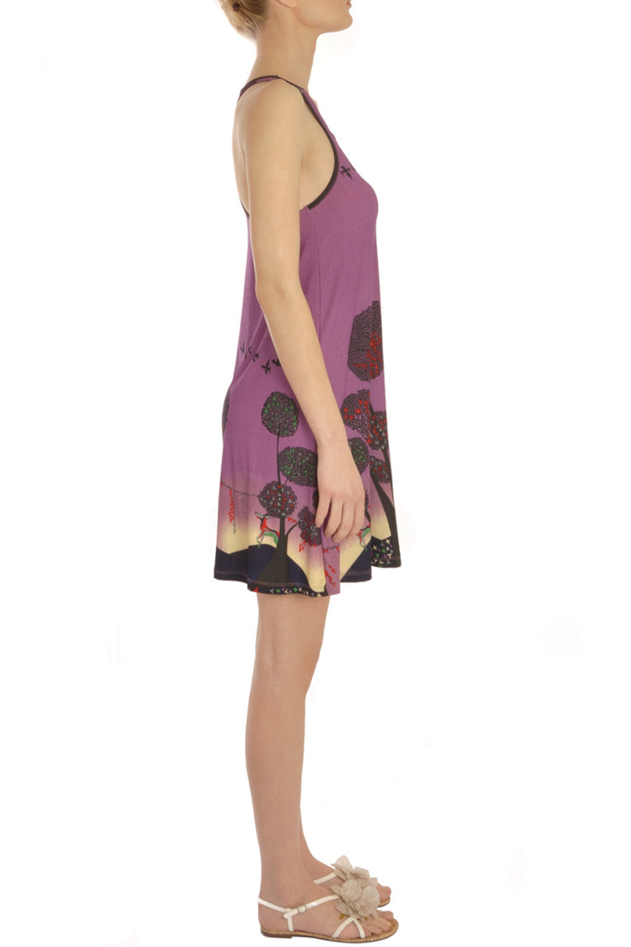 Μοβ Αμάνικο Φόρεμα | Φορέματα - Smash!