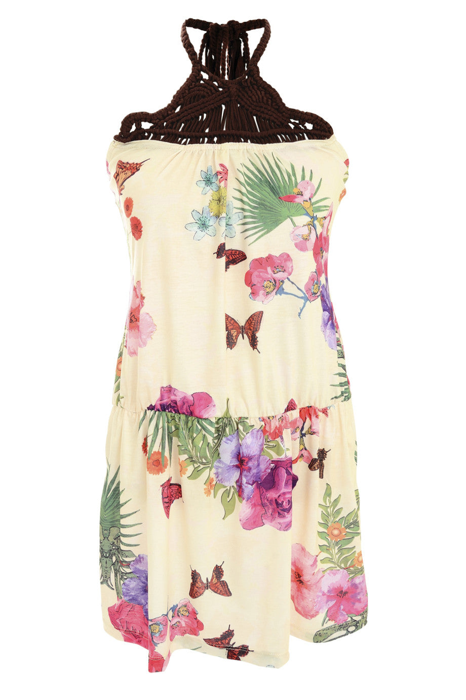 Φλοράλ Πλεκτό Φόρεμα | Φορέματα - Smash!