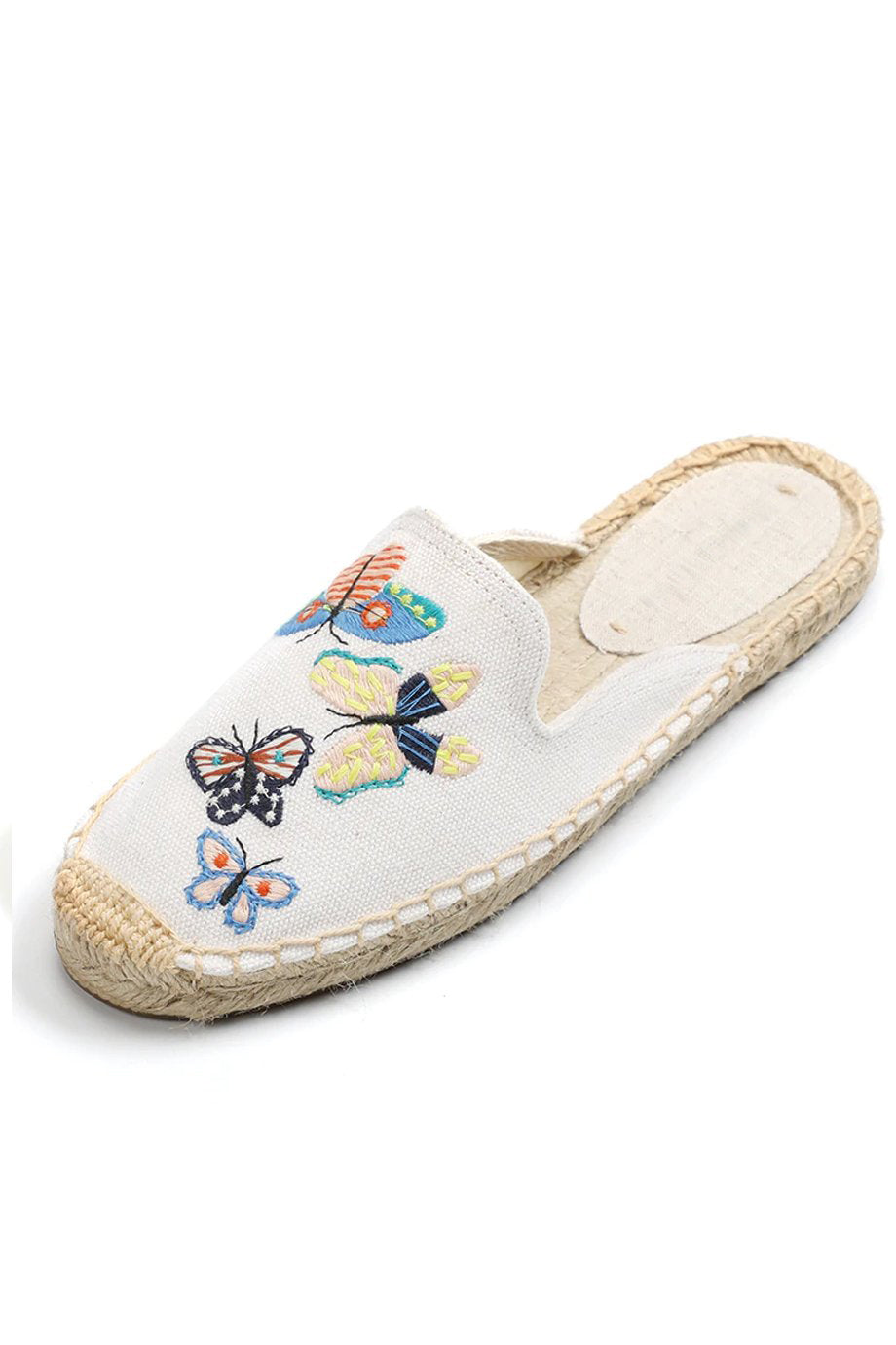 Darleen Εκρού Εσπαντρίγιες με Κέντημα | Γυναικεία Παπούτσια - Εσπαντρίγιες