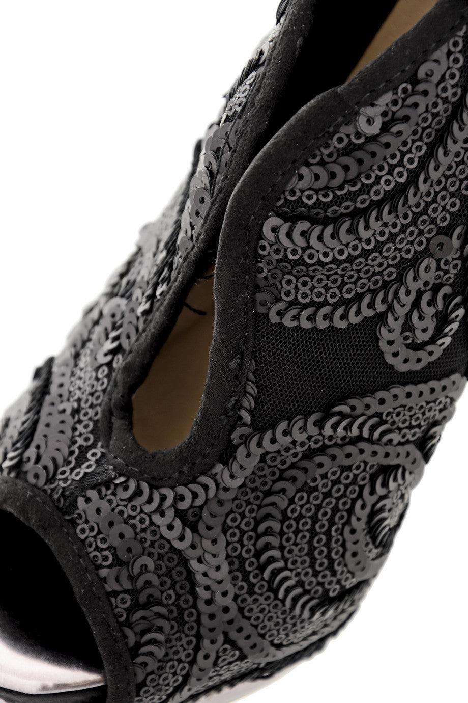 Μαύρες Γόβες με Παγιέτες | Γυναικεία Παπούτσια