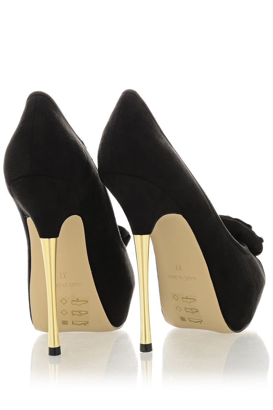 Μαύρες Peep Toes Γόβες | Γυναικεία Παπούτσια