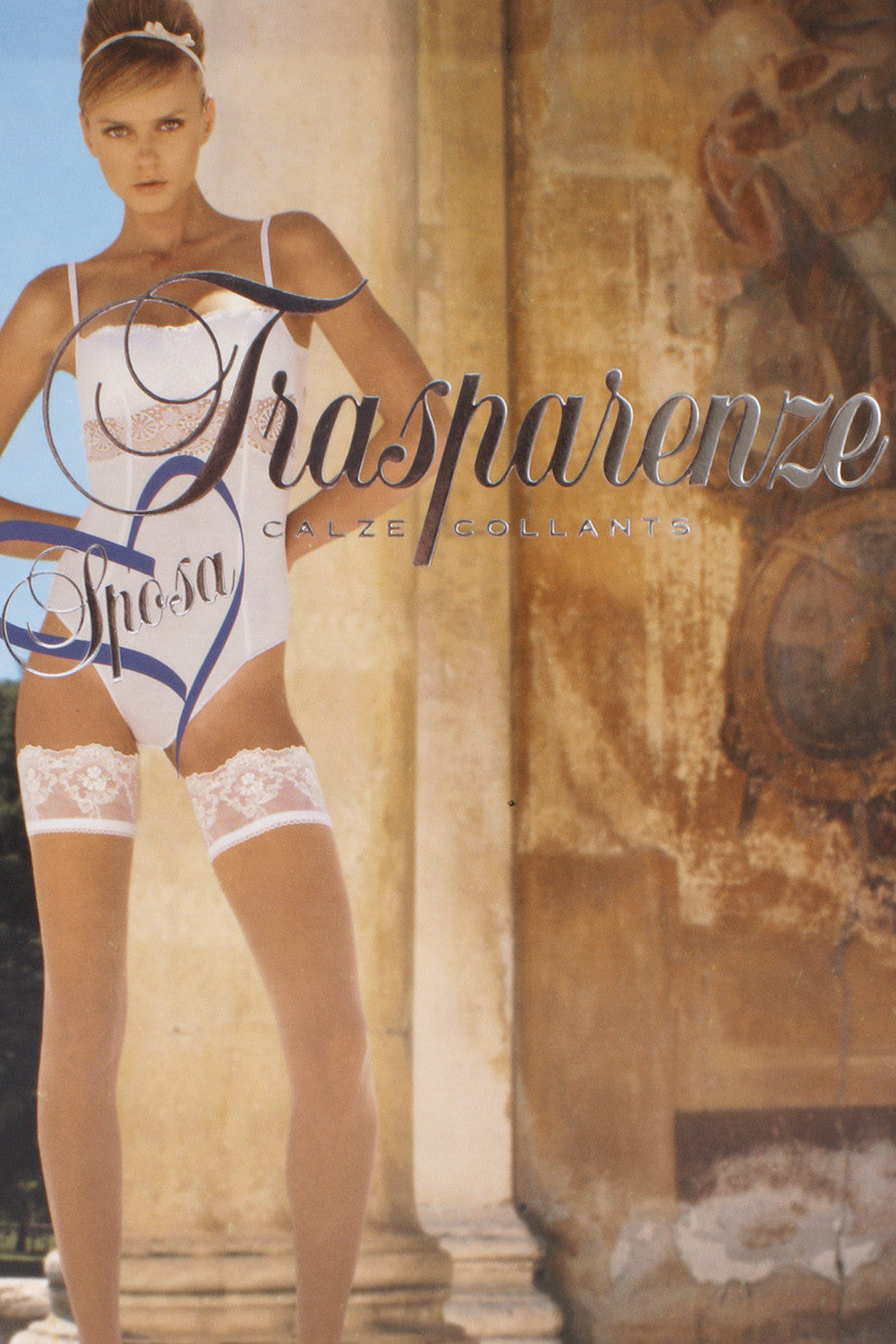 TRASPARENZE SPOSA PSICHE Mαύρες Δαντελωτές Καλσοδέτες