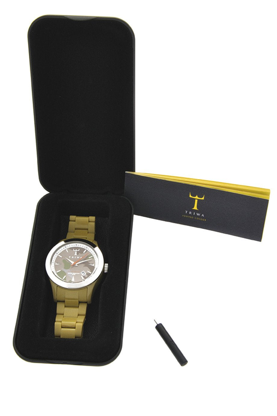 DANDY Χακί Ρολόι με Μπρασελέ