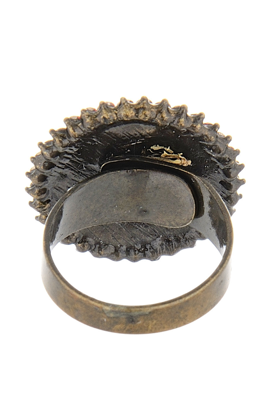 Κοραλί Δαχτυλίδι με Κρύσταλλα - Vanity Her | Κοσμήματα