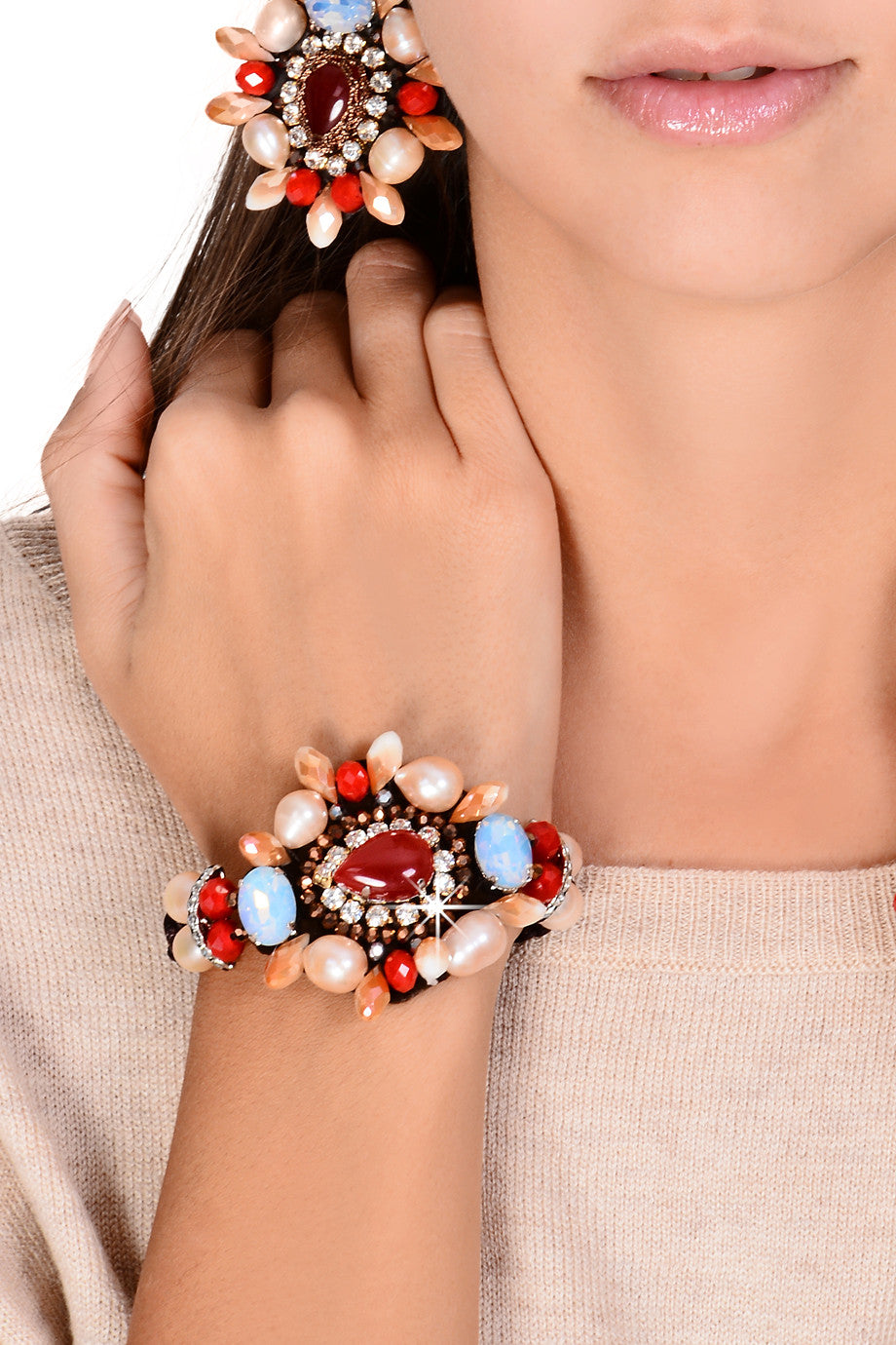 Πολύχρωμο Βραχιόλι με Κρύσταλλα - Vanity Her | Κοσμήματα