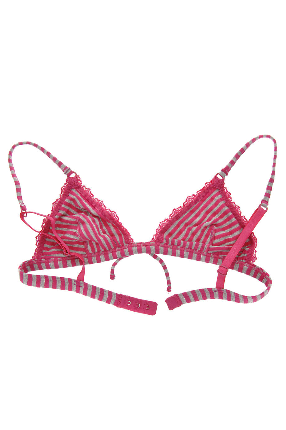 Φούξια Σουτιέν με Ασημένιες Ρίγες - Verdissima | Γυναικεία Εσώρουχα