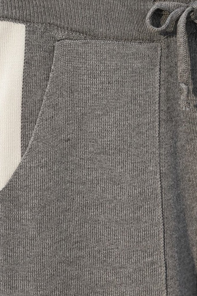 Γκρι Πλεκτό Σετ Τοπ και Παντελόνι | Γυναικεία Ρούχα Πλεκτά Σετ