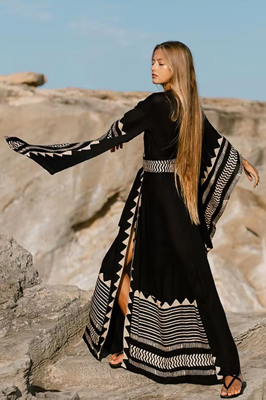 Soleil Botanique Εμπριμέ Κιμονό | Γυναικεία Ρούχα - Beachwear - Loungewear | Soleil Botanique Multicolor Print Kimono