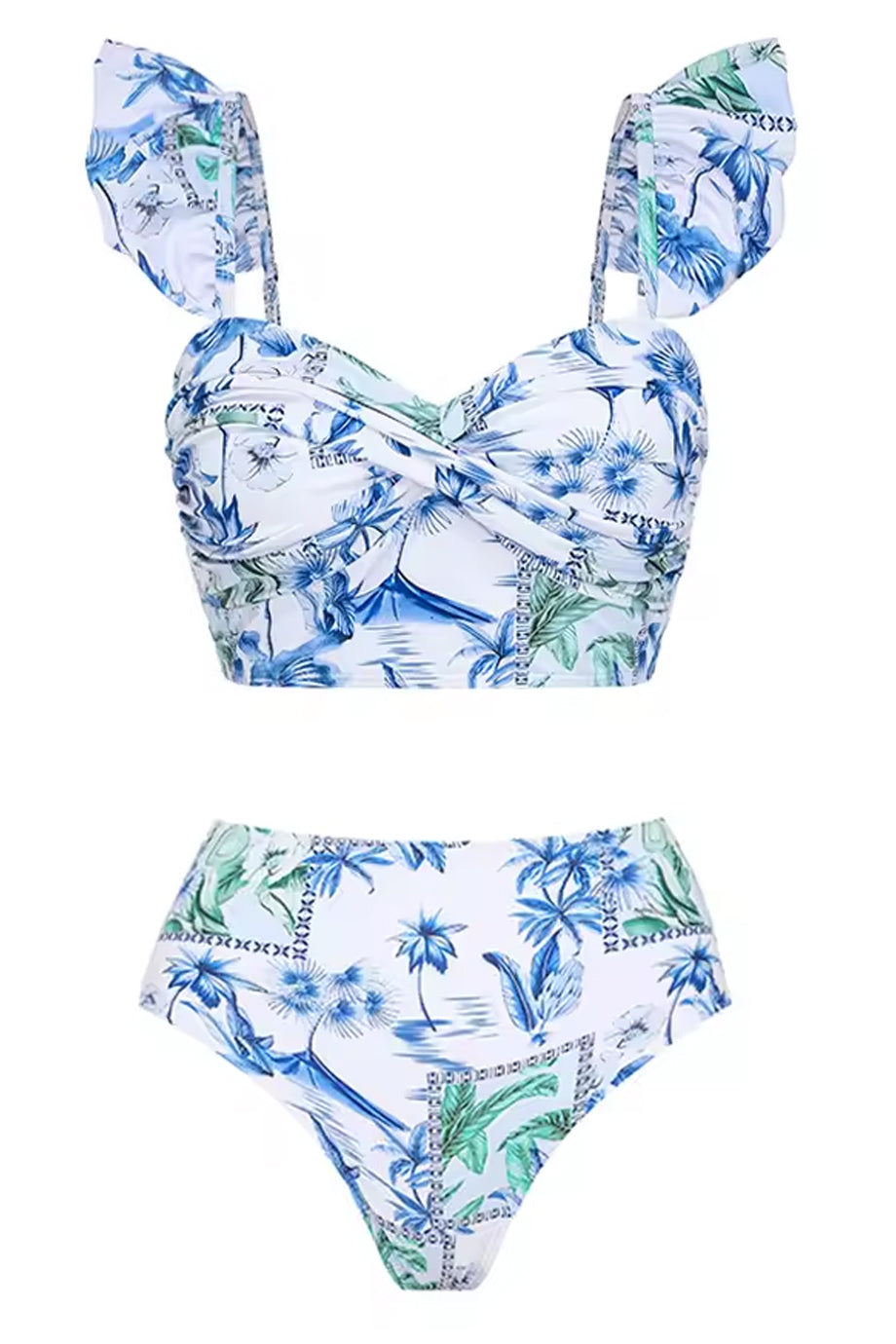 Azure Escape Μπικίνι Μαγιό και Παντελόνα Σετ | Μαγιό - Μπικίνι - Swimwear Bikini | Azure Escape Bikini and Pareo Pants Set