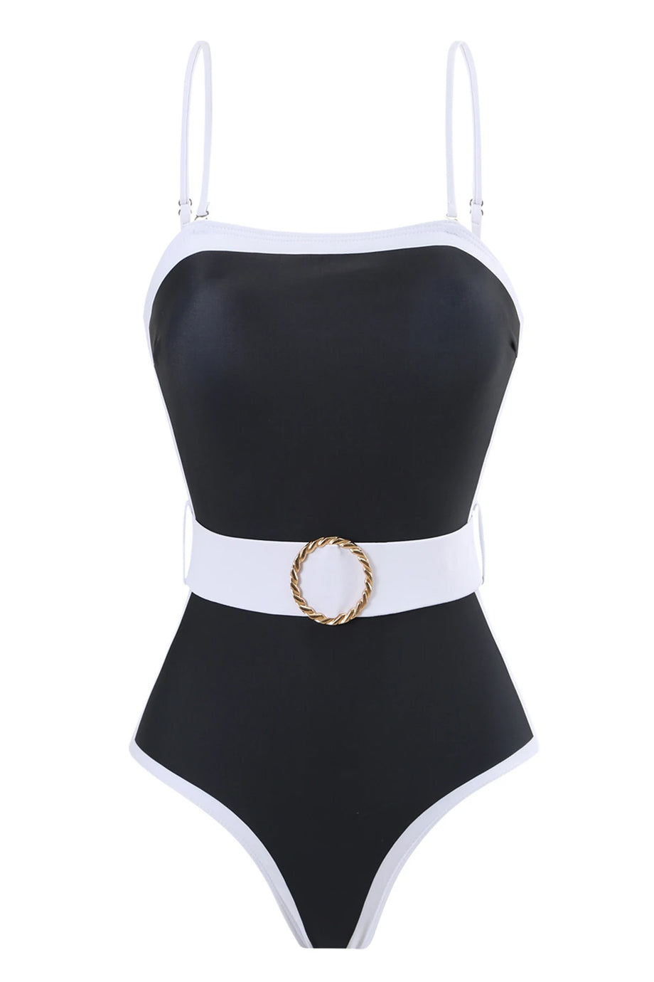 Capri Dots Ολόσωμο Μαγιό με Ζώνη & Καφτάνι με Πουά Σχέδιο | Γυναικεία Μαγιό - Ολόσωμα  - Swimwear | Capri Dots Polka Dot Kimono & Belted Swimsuit Set