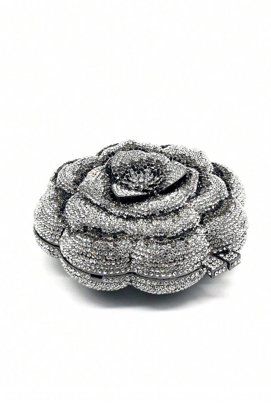 Rosavelle Crystal Flower Clutch
