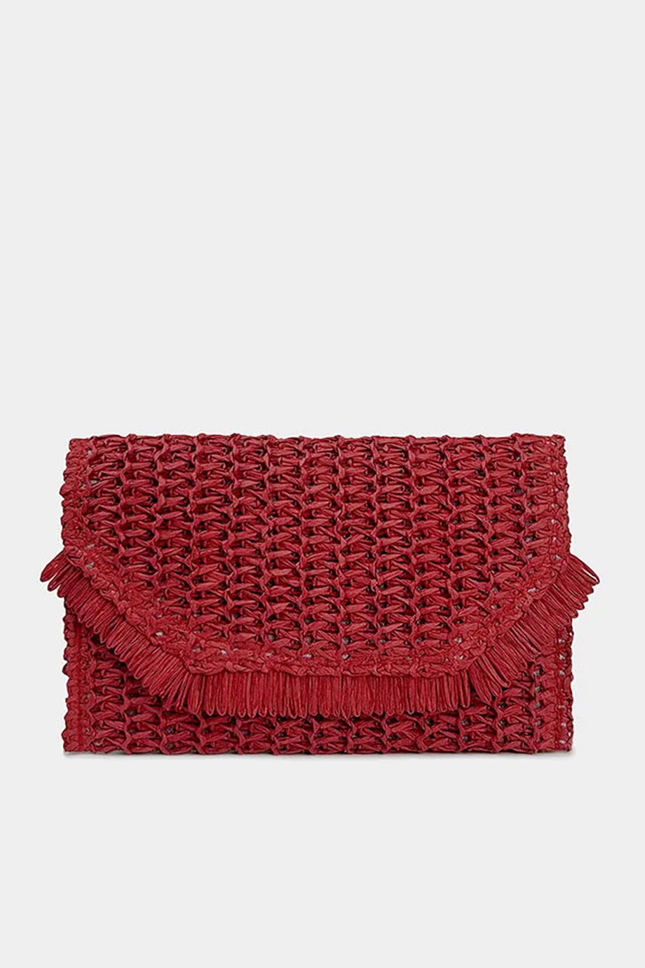 Sisal Μπορντό Ψάθινo Τσαντάκι Clutch | Ψάθινες Τσάντες Straw Clutch Bags | Sisal Bordeaux Rafia Clutch Bag