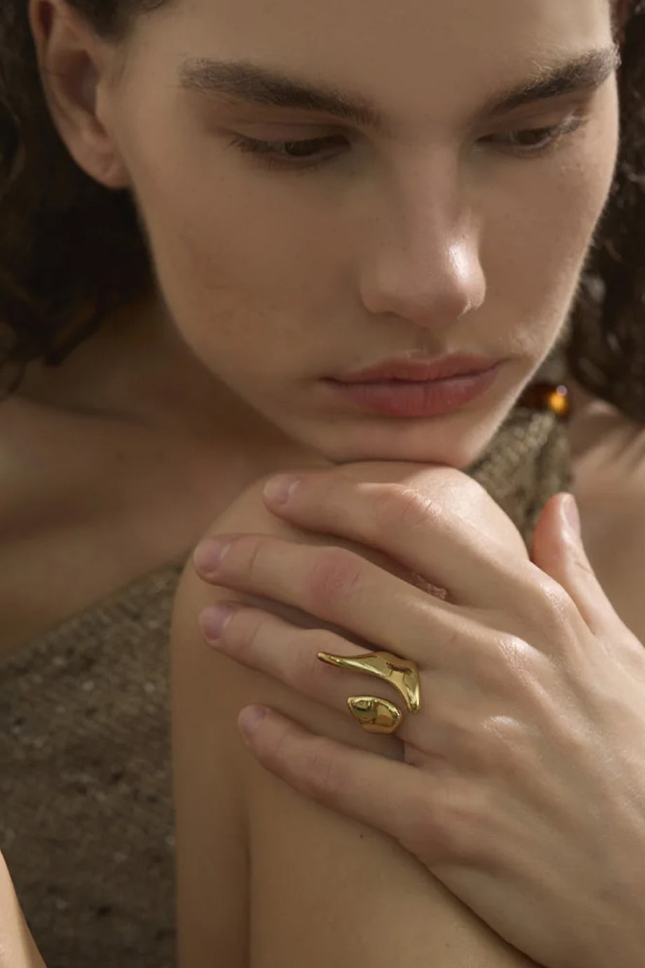 Lunave Δαχτυλίδι με Γλυπτό Σχέδιο | Κοσμήματα - Δαχτυλίδια - Jewelry Rings |  Lunave Sculptural Ring