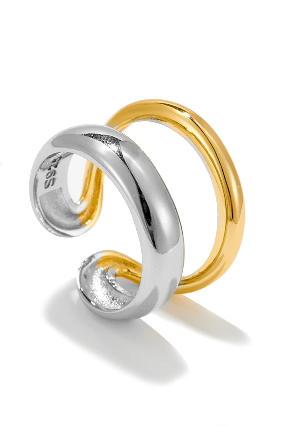 Duelle Δαχτυλίδι Ασήμι 925 Επιχρυσωμένο | Κοσμήματα - Δαχτυλίδια - Jewelry Rings | Duelle Sterling Silver Cuff Ring