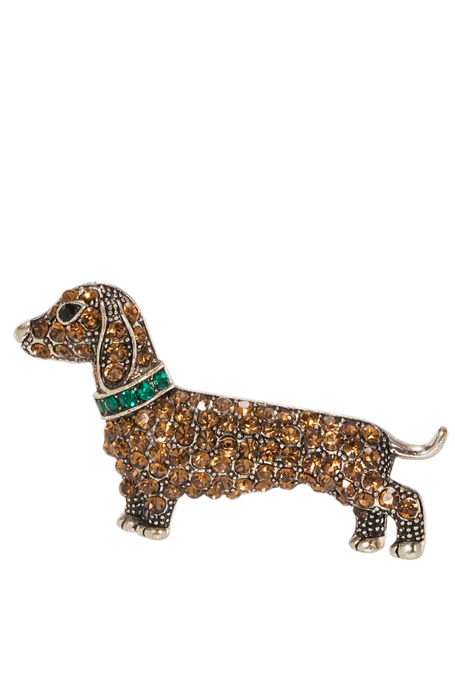 Dachshund Puppy Καρφίτσα Σκύλος με Κρύσταλλα | Καρφίτσες Pins Brooches | Dachshund Puppy Brooch with Crystals