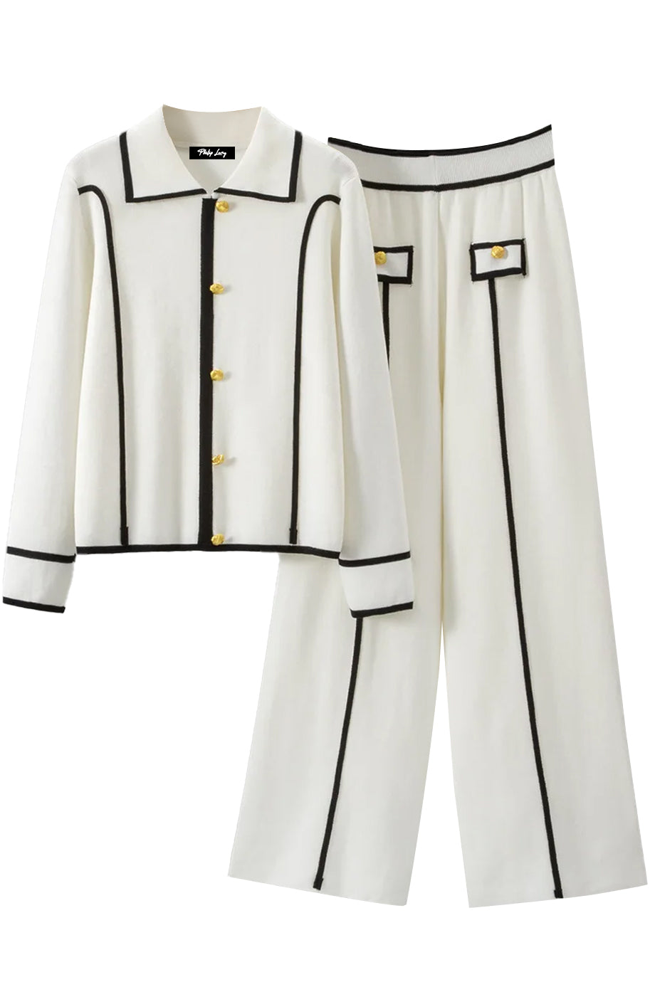 Vionne Πλεκτό Σετ με Τοπ και Παντελόνι | Πλεκτά Σετ Knitwear Clothing Sets | Vionne Knit Set with Top and Pants