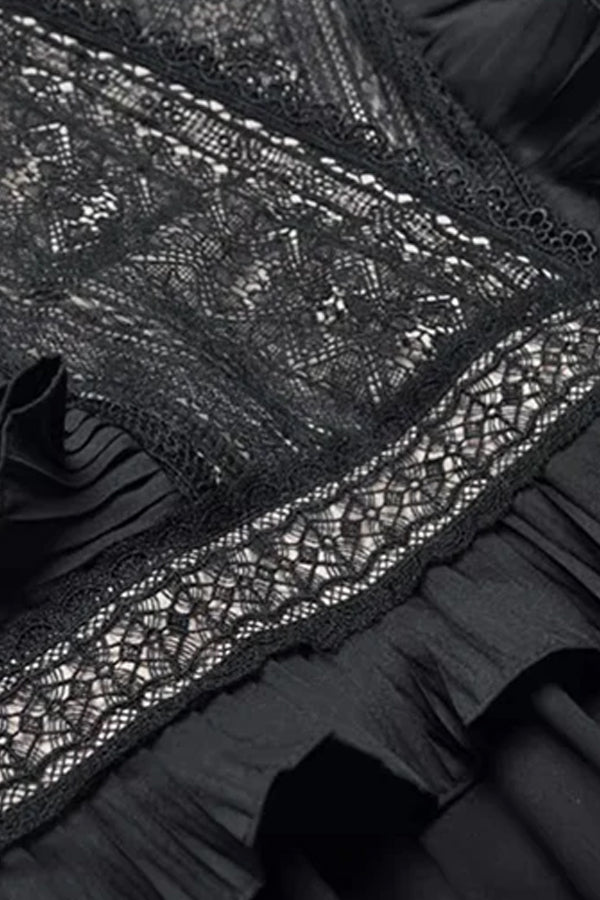 Crepie Black Long Dress