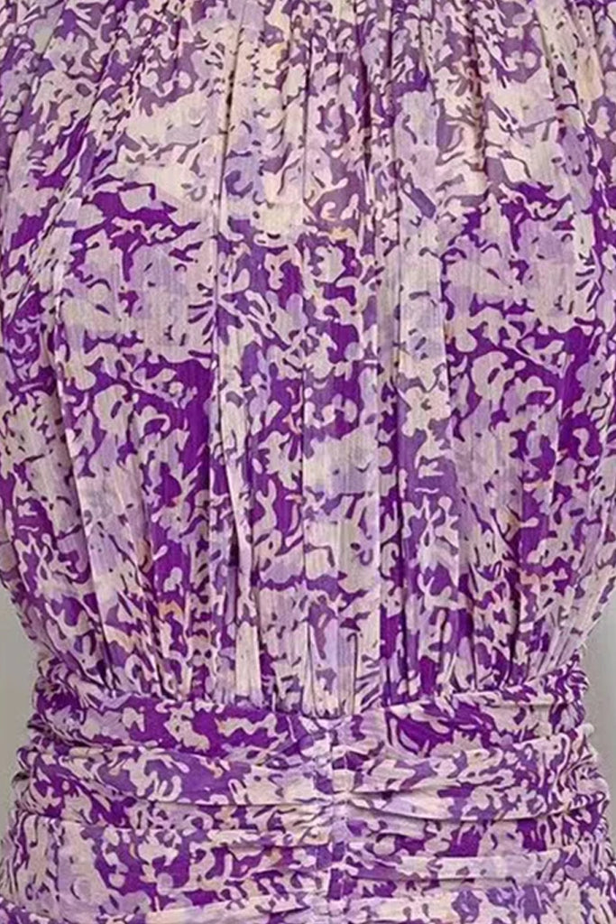Luella Purple Ruffled Dress