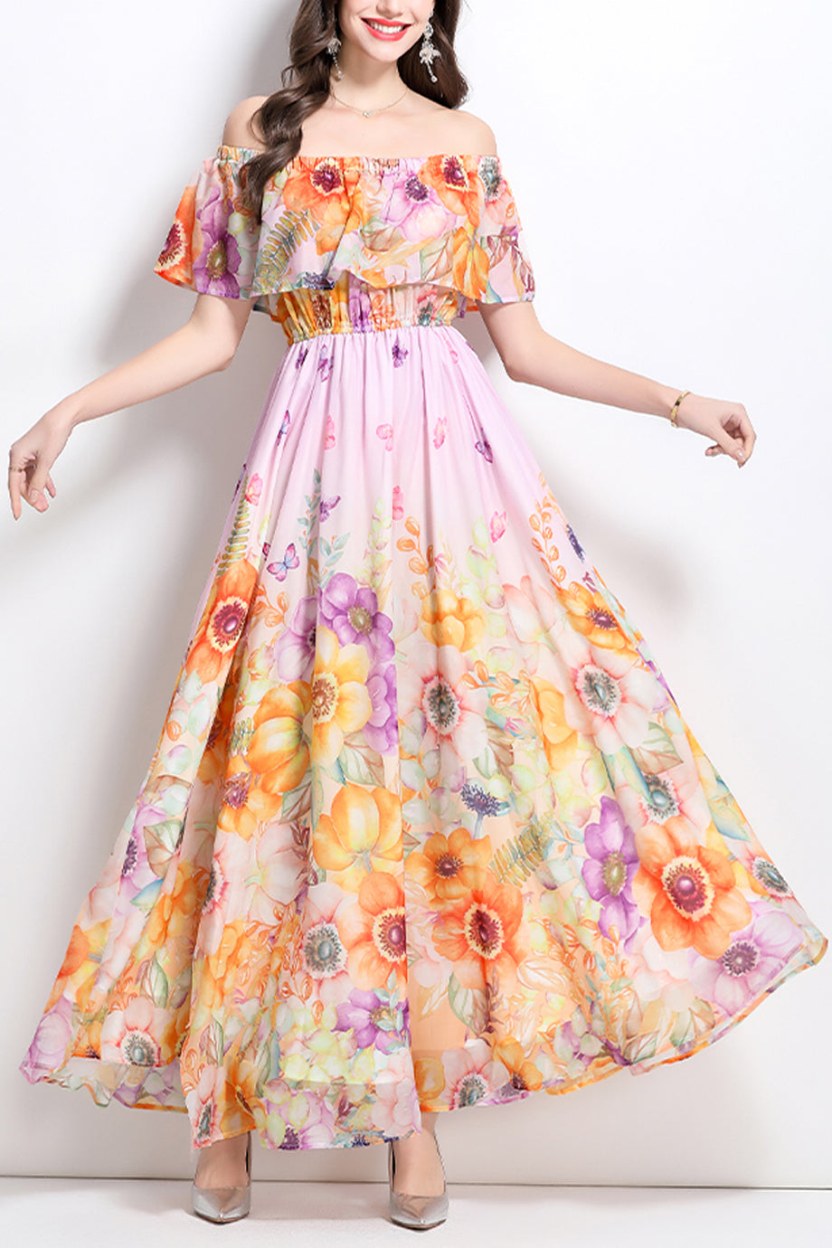 Blossomia Πολύχρωμο Φλοράλ Φόρεμα | Φορέματα - Dresses | Blossomia Multicolor Floral Dress