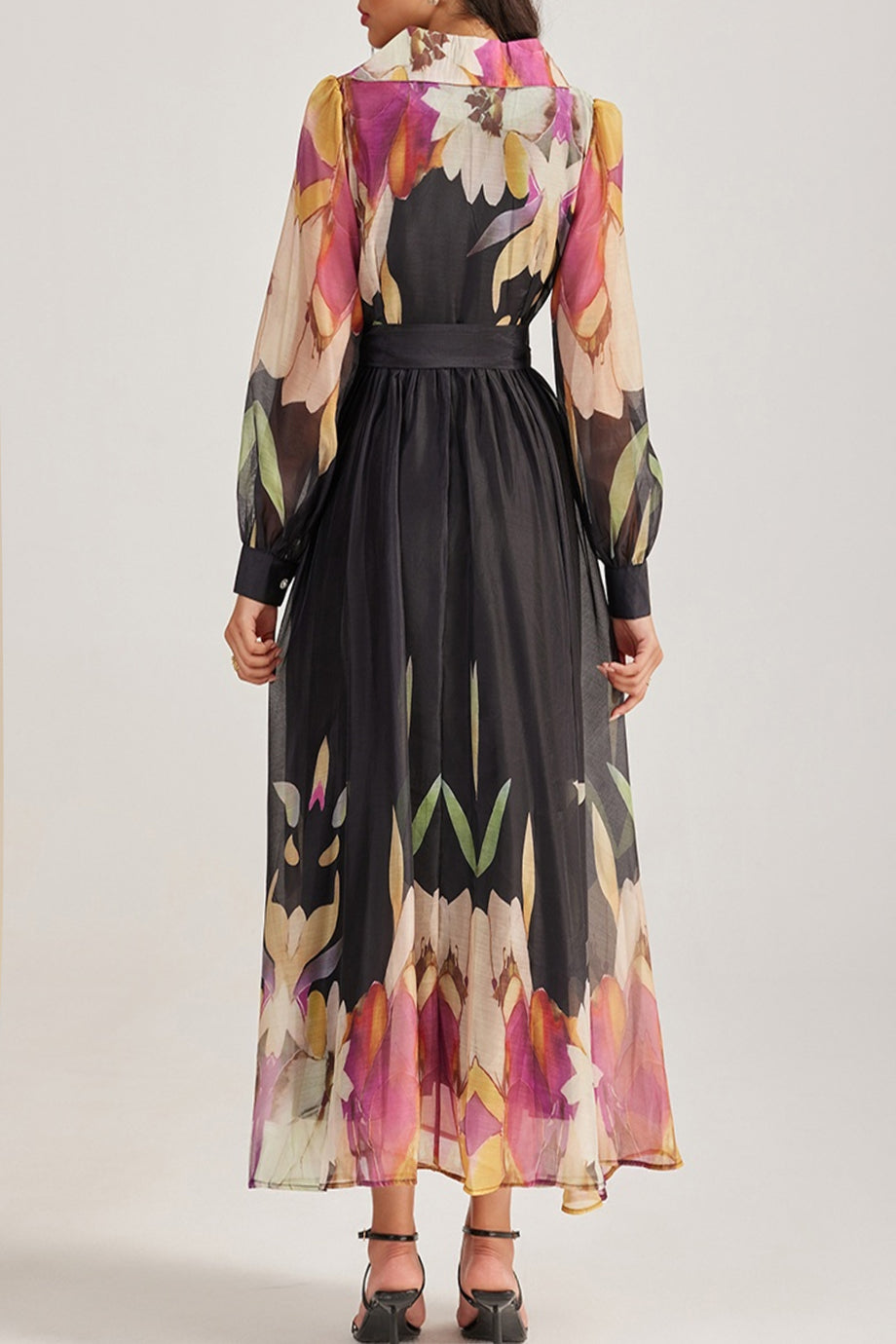 Avelise Chiffon Φλοράλ Φόρεμα | Φορέματα - Dresses | Avelise Chiffon Floral Midi Dress