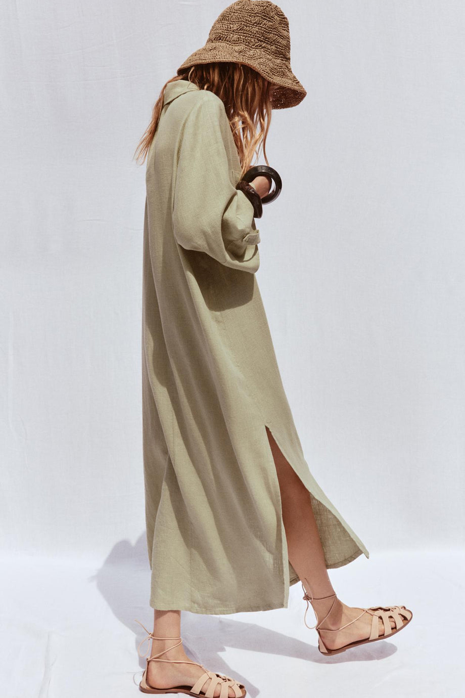 Sierra Λινό Φόρεμα Πουκαμίσα με Κουμπιά | Φορέματα - Casual Dresses | Sierra Linen Shirt Dress with Buttons