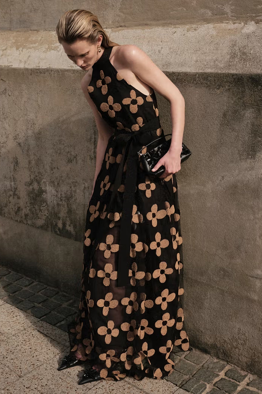 Orlena Φλοράλ Μίντι Φόρεμα | Γυναικεία Ρούχα - Φορέματα Dresses | Orlena Floral Midi Halter Dress