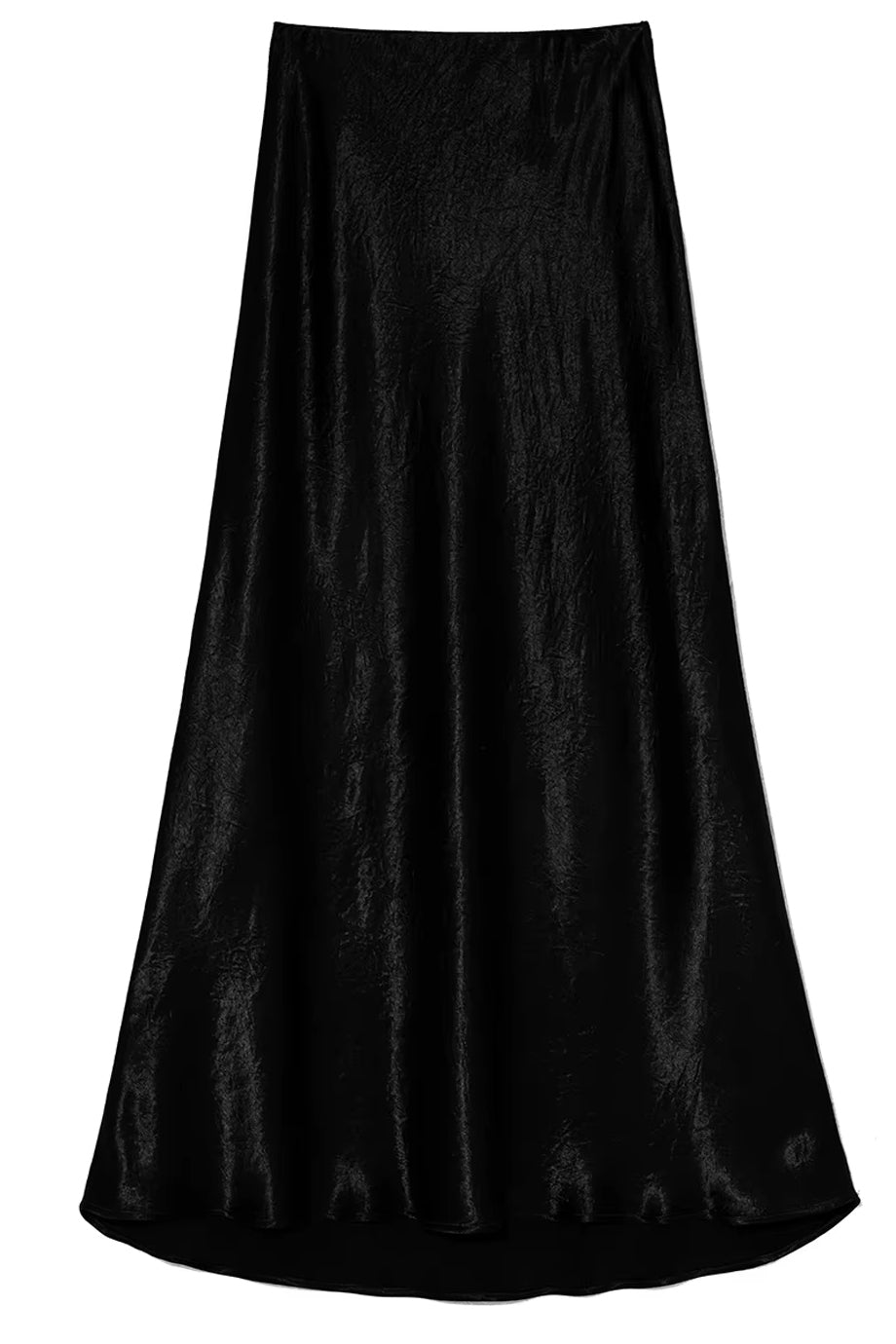 Charm Μαύρη Σατέν Φούστα | Φούστες Skirts | Charm Black Satin Skirt