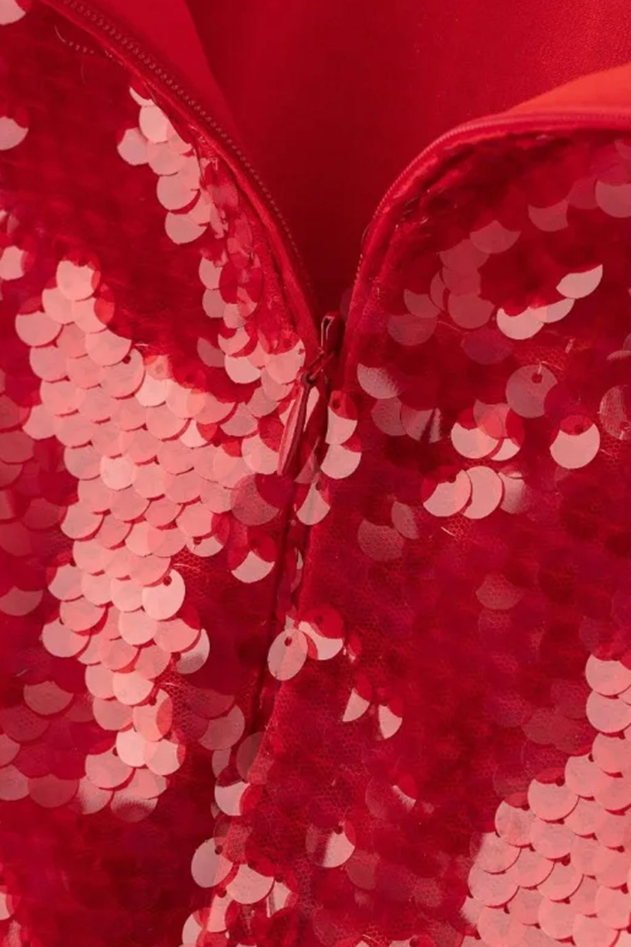 Vesperine Red Sequin Skirt
