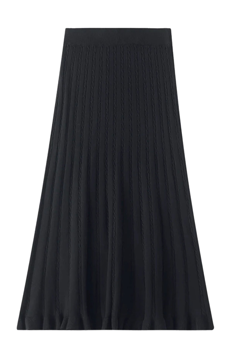 Serelle Πλεκτή Φούστα | Φούστες - Skirts | Serelle Cable-Knit Pleated Skirt