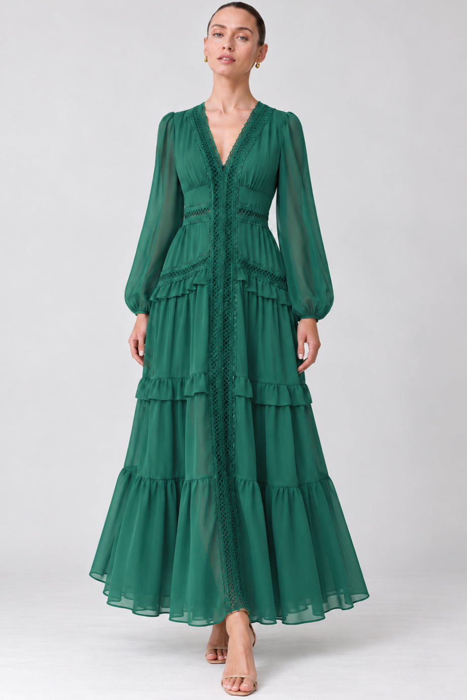 Corone Πράσινο Βραδινό Φόρεμα | Φορέματα - Dresses | Corone Green Gown Evening Dress