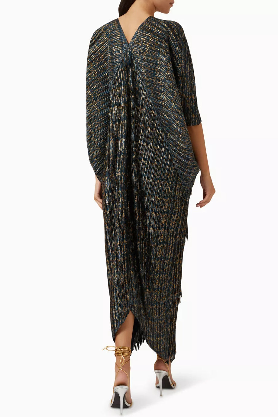 Abito lungo a strati plissettato Garbo