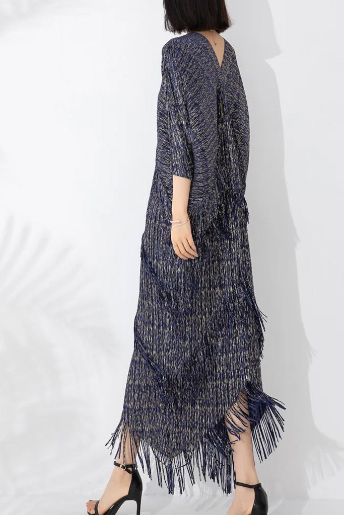 Garbo Μακρύ Φόρεμα με Φούντες | Φορέματα - Dresses | Garbo Tassel Tiered Long Dress