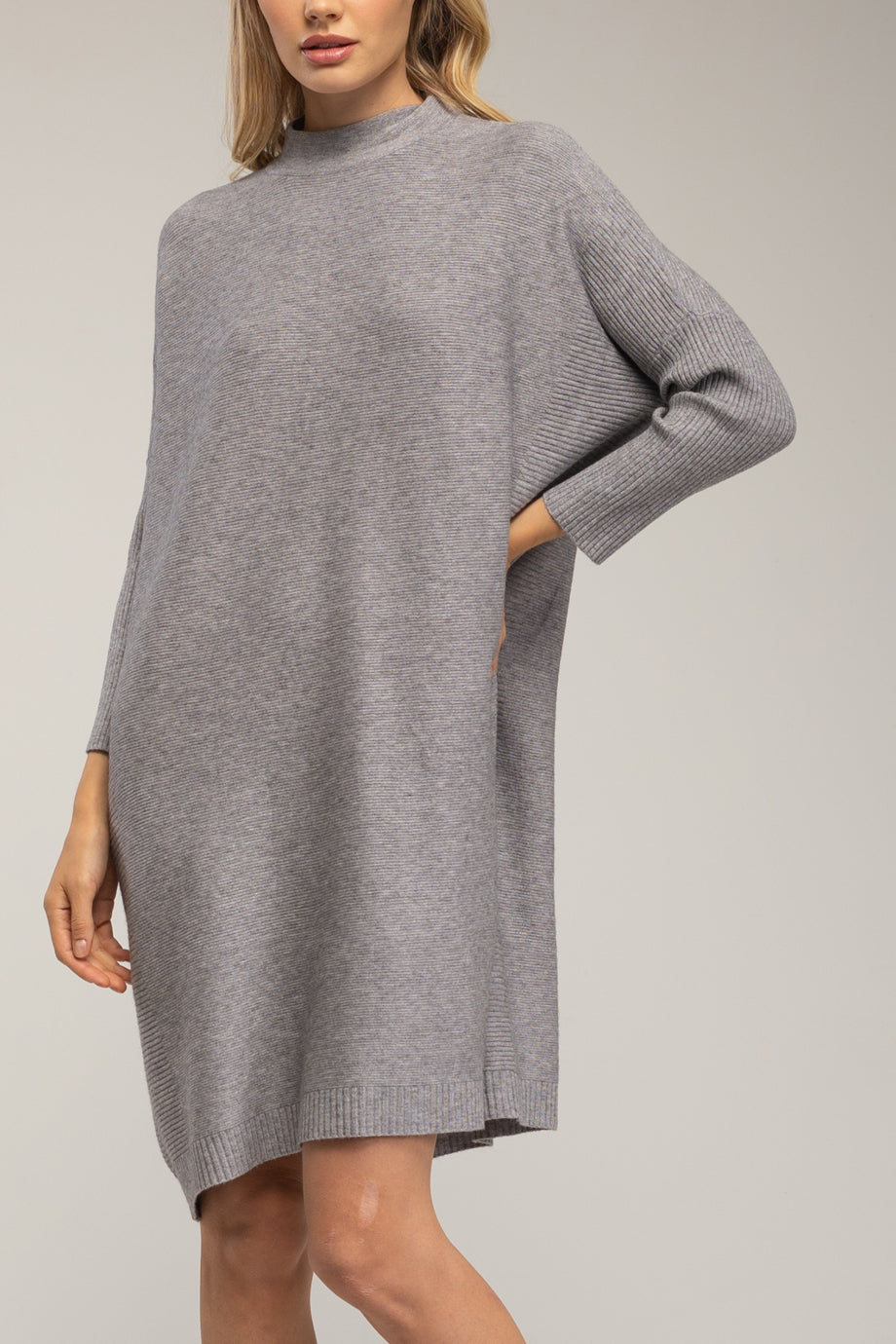 Solenne Πλεκτό Φόρεμα με Γιακά Perkins | Φορέματα - Πλεκτά Knitwear Dresses | Solenne Knit Dress with Perkins Collar